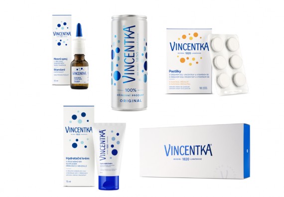 NOVINKA!  PRODUKTY Z VINCENTKY – TRADIČNÍ MINERÁLNÍ VODY Z LUHAČOVIC - ZAKOUPÍTE NOVĚ NA RECEPCI KLINIKY.